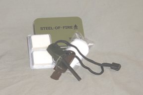 Web-Tex “Steel-of-Fire” fire starter kit