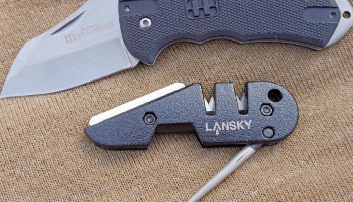 Lansky World Legal folding knife and Blademedic sharpener