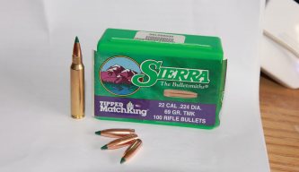 223 Rem Sierra 69-grain tipped match king bullets