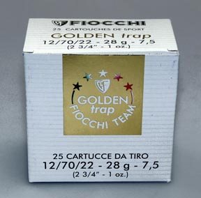 Fiocchi Golden Trap 12 bore cartridges
