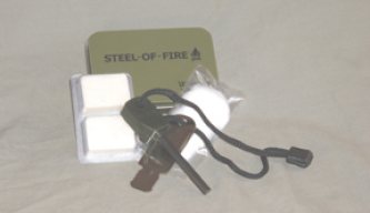 Web-Tex “Steel-of-Fire” fire starter kit