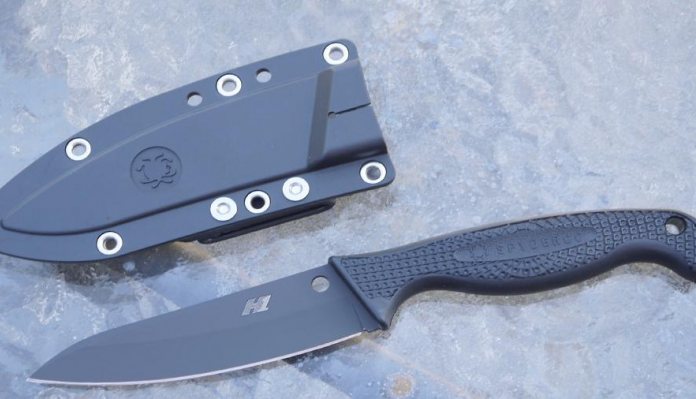 Spyderco Aqua Salt Fixed Blade Knife - Black FRN Handle with