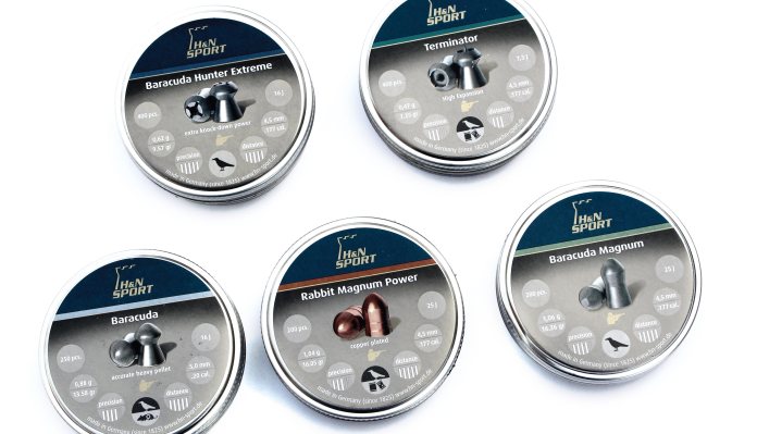 thumbnail interactive-video image 1 of H&N Barracuda Hunter Airgun Pellets 0.177 Caliber - 10.34 Grain Hollow Point (400 Count) 1 of 13