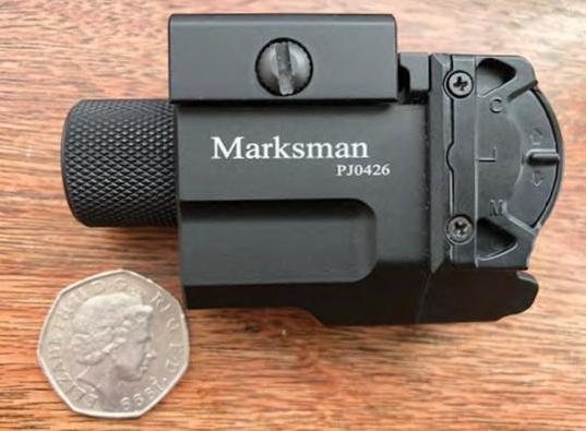 Powertac Marksman Tactical Flashlight and Laser Combo