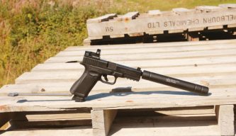 SRC17 Long barrelled pistol