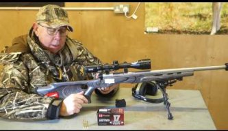 Savage B.MAG Varmint .17 WSM Bolt Action Rifle with Wildcat Panther Moderator