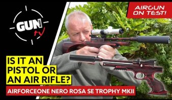 AIRGUN TEST! – AIRFORCEONE NERO ROSA SE TROPHY MKII: Is it an air pistol or an air rifle? - Video Review
