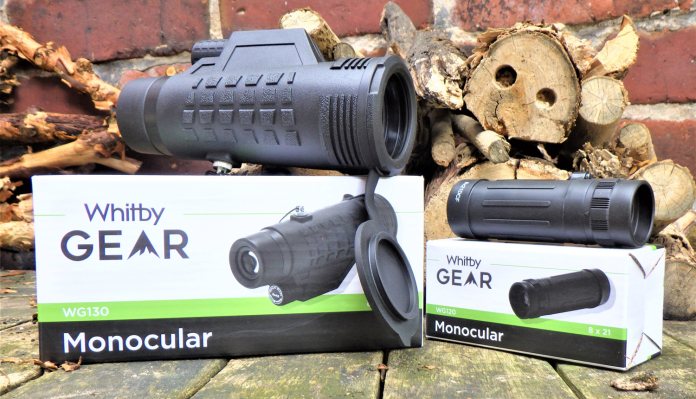 Whitby Gear 8x21 Compact Monocular and 8x42 Monocular