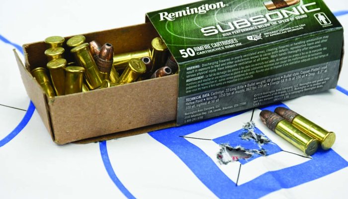 Lapua Midas+ and Remington Subsonic Hollow Point .22LR Ammunition - image {image:count}