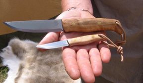 Bison Bushcraft Double Hunting Knife Set - image {image:count}
