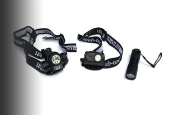 Web-tex head and hand torches