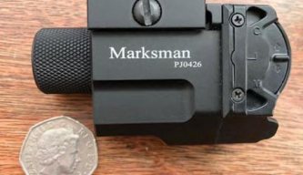 Powertac Marksman Tactical Flashlight and Laser Combo