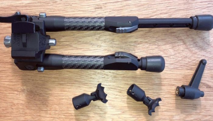 Tier One 180mm Tilt Carbon Tactical Bipod - image {image:count}