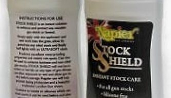 New from Napier of London, the long awaited STOCK SHIELD is now available from all good gun shops