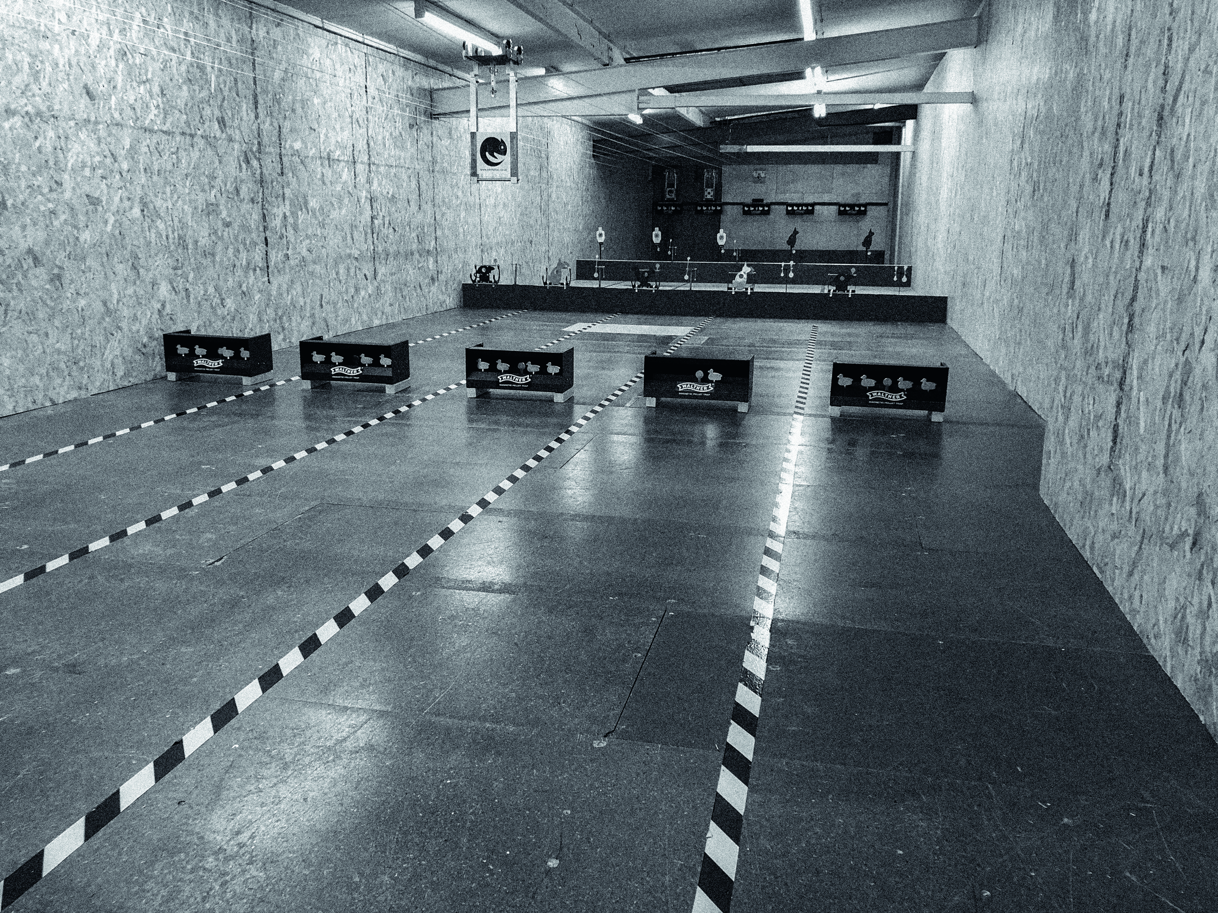 The bright and friendly 25-yard indoor airgun range at DAI Leisure.