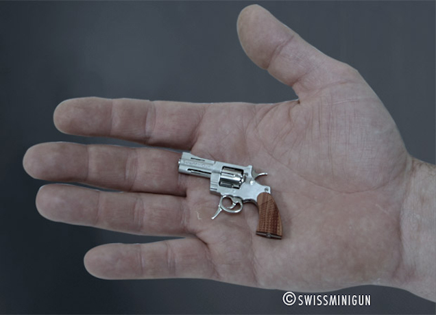 Sometimes, you want to show up holding a really big gun. Let people know you mean business, by holding a honking great shooter that you can barely hoist. But sometimes, subtle is best with your choice of firearm, as there's always these teeny tiny pistols.