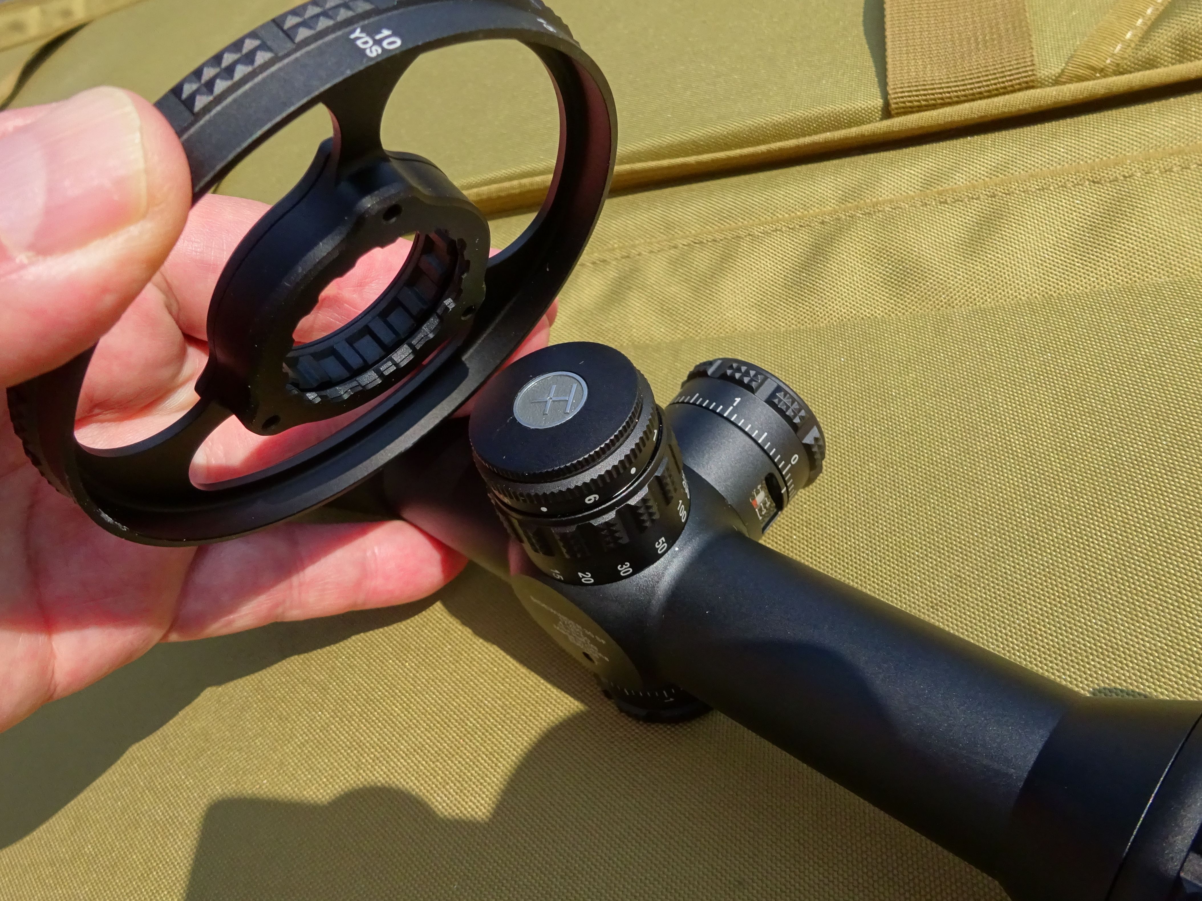 Fitting the large 4-inch sidewheel to the parallax turret.