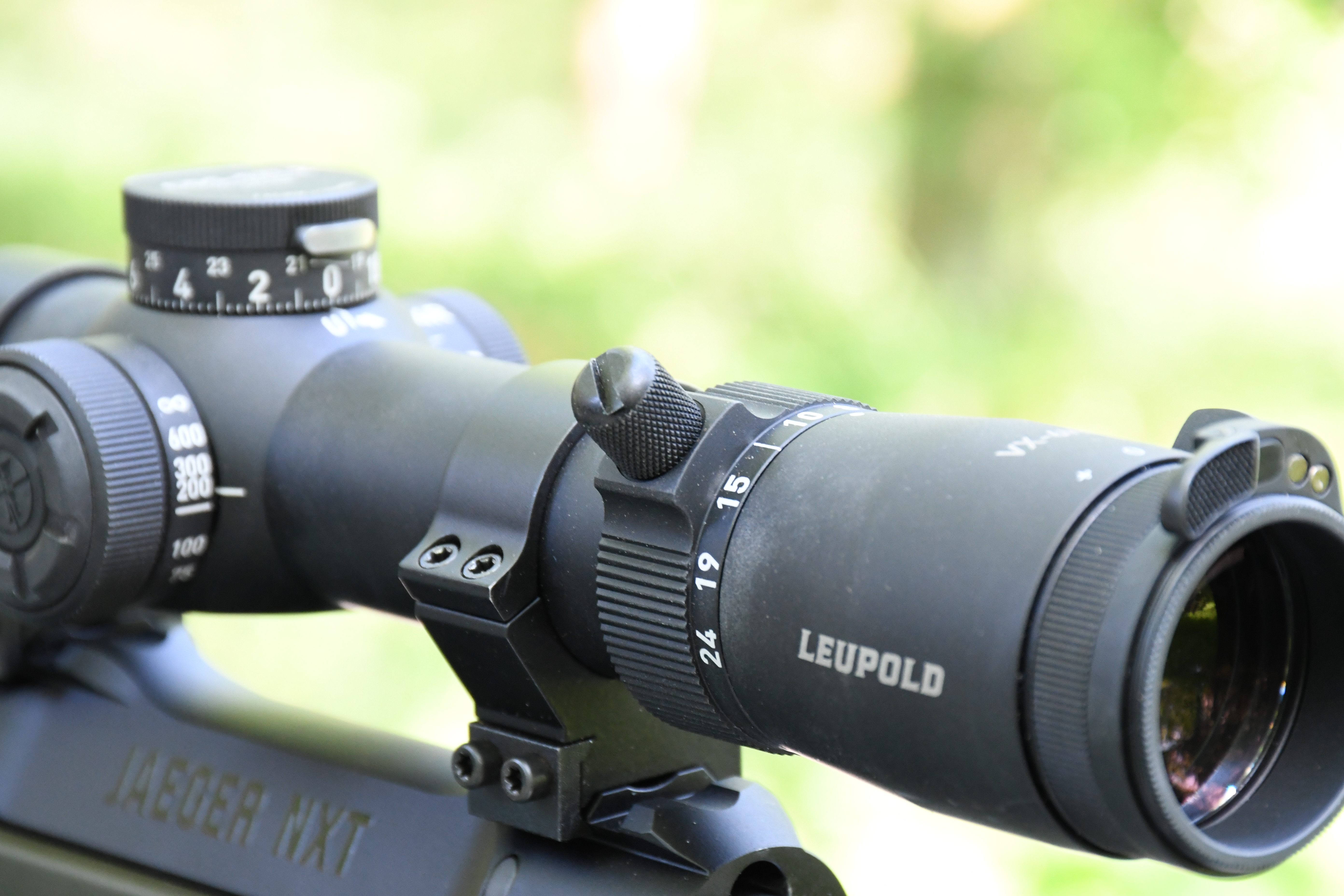 View through the scope showing the TMOA reticle