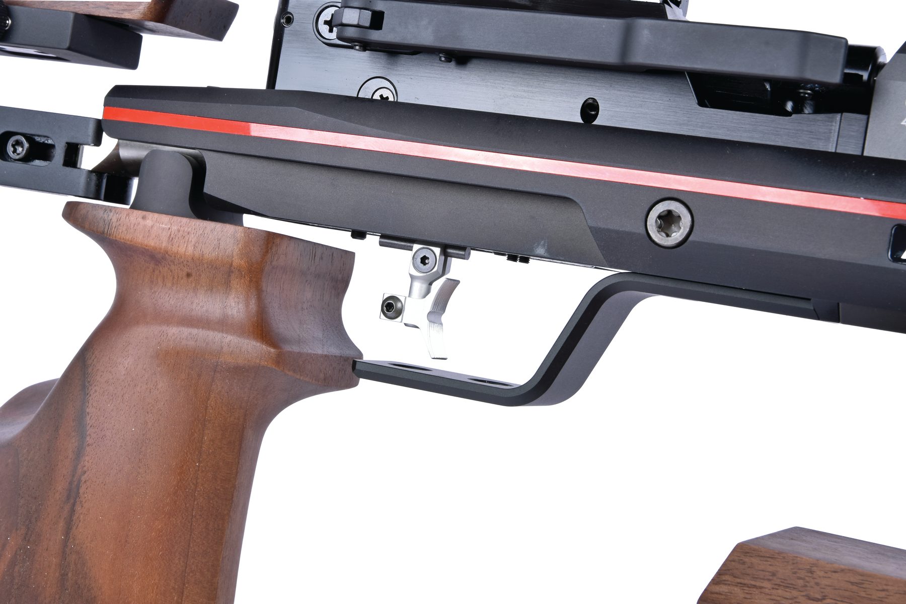 The Anschütz 5065 4K match trigger with its wide curved alloy blade