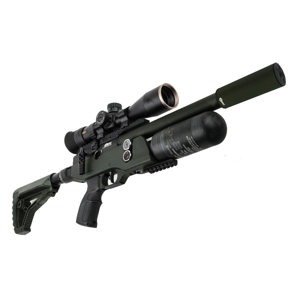 BRK Brocock Pathfinder XR compact PCP air rifle with carbon Kevlar bottle and folding stock