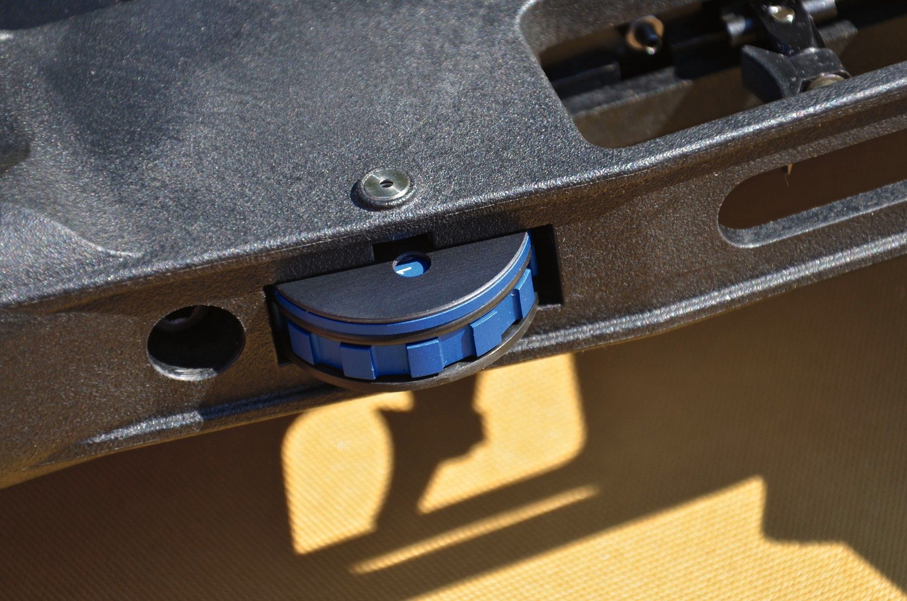 A 12-shot magazine held in the storage recess on the underside of the BSA XT-SL chassis