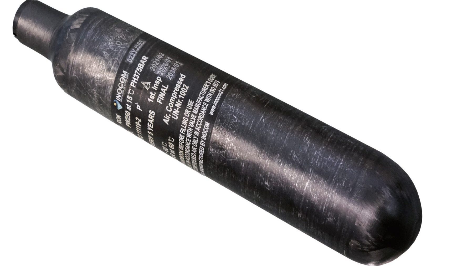 Daystate carbon fibre buddy bottle for PCP air rifles