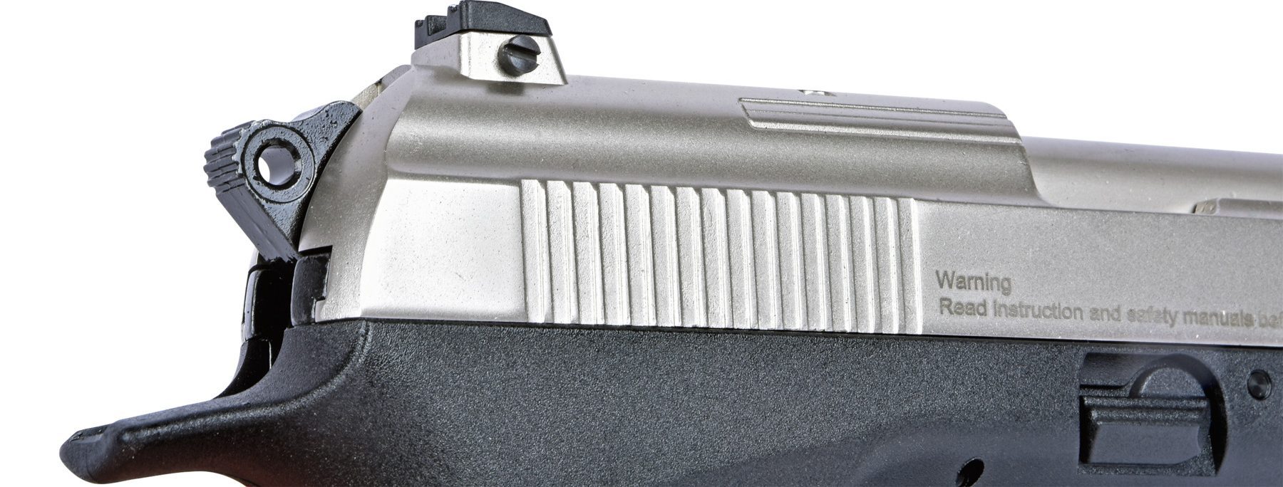 The grub screw used to adjust the rear sight on the Ekol ESP92B