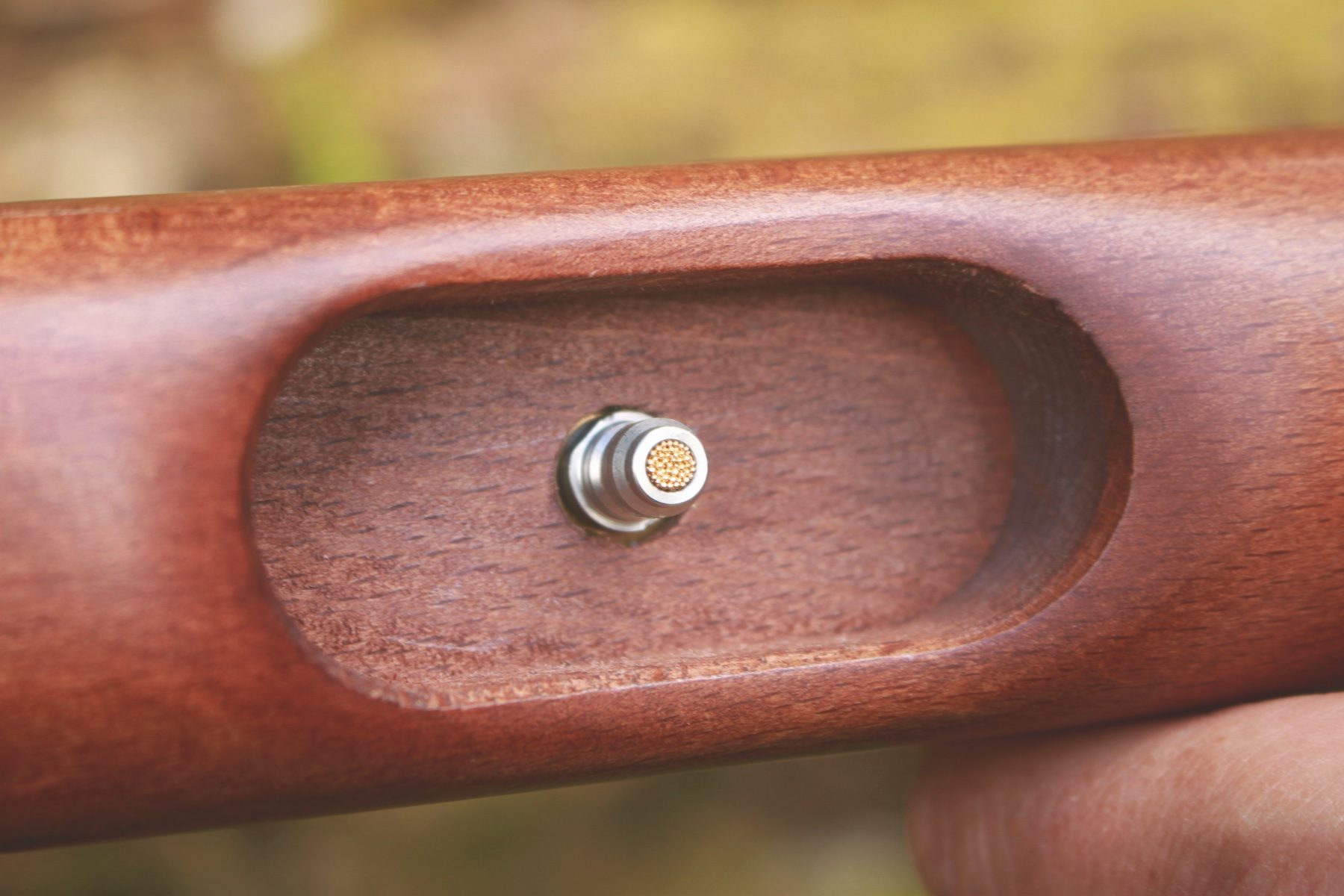 Foster filler in the underside of the Gamo Riser Punisher stock