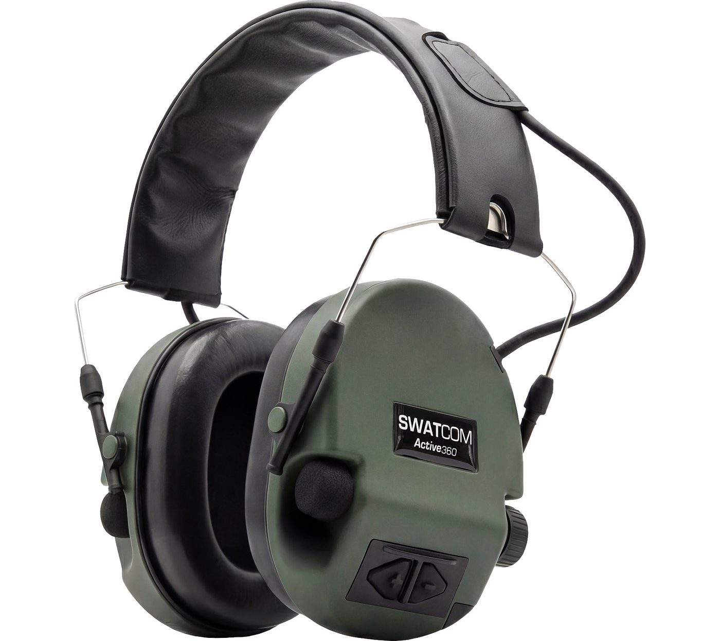 Swatcom Active360 electronic ear defenders in green