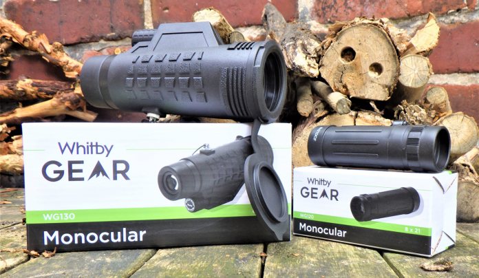 Whitby Gear 8x21 Compact Monocular and 8x42 Monocular